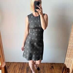 ALAÏA Mouchette Spot-Print Sleeveless Dress